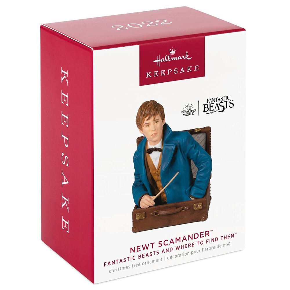 New! Harry Potter Fantastic Beasts Hallmark Keepsake Ornament Newt Scamander